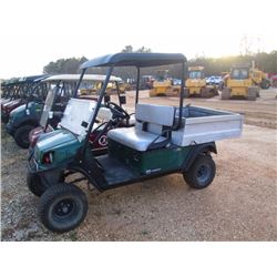 CUSHMAN HAULER 1200X GOLF CART, S/N 2794409, WINDSHIELD, BRUSH GUARD, DUMP BODY