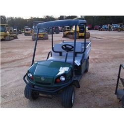 CUSHMAN 1200 HAULER, GOLF CART S/N 2790804, HYD DUMP BED, CANOPY, GAS ENG