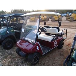 CLUB CAR ELECTRIC GOLF CART, S/N AQO539-551422, FRONT WINDSHIELD, REAR SEAT, CANOPY