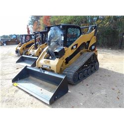 CAT 297C SKID STEER LOADER, S/N GCP01270 (08 YR) TRACK TYPE HIGH FLOW, GP BUCKET, ECAB W/AIR, 72" BR