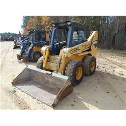 GEHL 5640E SKID STEER LOADER, S/N L00510321 (08 YR) GP BUCKET, CANOPY, METER READING 1,140 HOURS