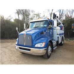2012 KENWORTH 370 SERVICE TRUCK, S/N 2XKHAN8X6CM322202, CUMMINS ISB6 ENGINE, ALLISON A/T, IMT SERVIC