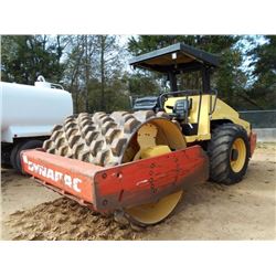 DYNAPAC CA262PD VIBRATORY ROLLER, S/N 67320514, 84" PADFOOT DRUM, CUMMINS ENG, CANOPY, METER READING