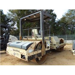 INGERSOLL-RAND DD125 ROLLER, S/N 168164 (01 YR) 84" SMOOTH DRUMS,VIBRATORY WATER SYSTEM, CANOPY, MET
