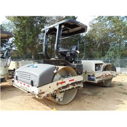 INGERSOLL-RAND DD118 TANDEM ROLLER, S/N 185381, 79" SMOOTH DRUMS,VIBRATORY WATER SYSTEM, CANOPY, MET