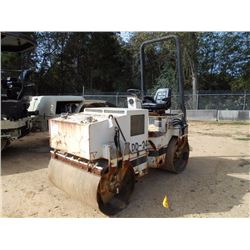 INGERSOLL-RAND DD-24 TANDEM ROLLER, S/N 142132, 47" SMOOTH DRUMS VIBRATORY, DEUTZ DIESEL ENG, ROLL B