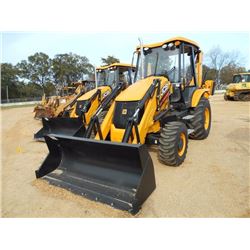 JCB 3CX 4X4 LOADER BACKHOE, S/N TTE02615089, EXTENDAHOE, GP BUCKET, 24" HOE BUCKET, CANOPY, WINDSHEI