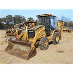 CAT 416C 4X4 LOADER BACKHOE, S/N 42ZN19323, GP BUCKET, 24" HOE BUCKET, ECAB W/AIR, METER READING 5,3