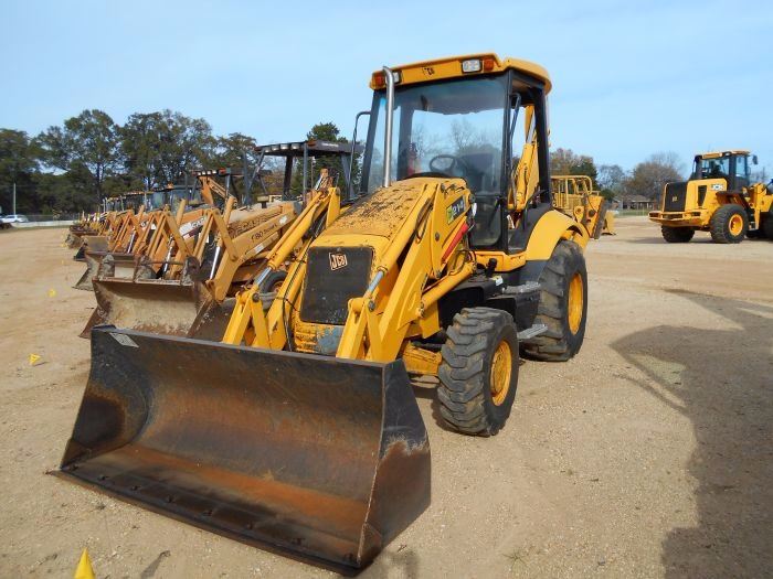 JCB 214 4X4 LOADER BACKHOE, S/N 903915, GP BUCKET, 24" HOE BUCKET