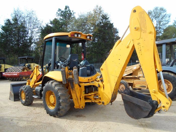 JCB 214 4X4 LOADER BACKHOE, S/N 903915, GP BUCKET, 24" HOE BUCKET