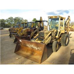 FORD 555B LOADER BACKHOE, S/N 781729, GP BUCKET, 18" HOE BUCKET, ECAB (CITY OWNED)