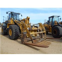 KOMATSU WA500-6 WHEEL LOADER, S/N 55464, ROCKLAND LOG FORKS W/TOP CLAMP, ECAB W/AIR, LINCOLN AUTO LU