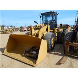 CAT 938H WHEEL LOADER, S/N MJC01492 (11 YR) GP BUCKET, AUTO LUBE,3RD VALVE, ECAB W/AIR, 20.5R25 TIRE
