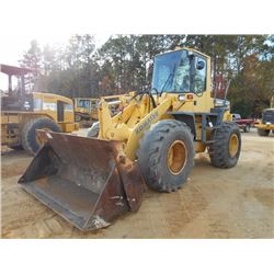 KOMATSU WA250-3MC WHEEL LOADER, S/N A71598, MULTI PURPOSE BUCKET, ECAB W/AIR, 20.5-25 TIRES, METER R