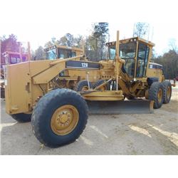 CAT 12H MOTOR GRADER, S/N AMZ01091 (06 YR) PUSH BLOCK, 14', MOLDBOARD W/TIP CONTROL, REAR RIPPER, EC