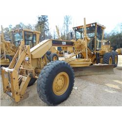 CAT 12H MOTOR GRADER, S/N 8MN00947, (03 YR)14' MOLDBOARD W/TIP CONTROL, FRONT LIFT ATTACHMENT, ECAB 