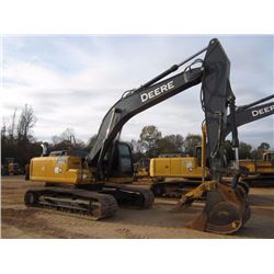 JOHN DEERE 250G LC HYDRAULIC EXCAVATOR, S/N 608987,(13 YR) 11' 2" STICK, 54" BUCKET, HYD THUMB, AUX 