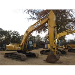 JOHN DEERE 230CLC HYDRAULIC EXCAVATOR, S/N 603206, 11'11" STICK, 42" BUCKET, THUMB, ECAB W/AIR, METE
