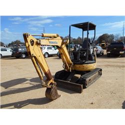 KOMATSU PC20MR-1 MINI HYDRAULIC EXCAVATOR, S/N 12982, 4' 2" STICK, 10" BUCKET, BLADE, CANOPY, METER 