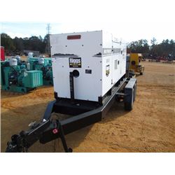 MQ POWER WHISPER WATT 100 GENERATOR, 100KVA A/C CONVERTER, 120/240V, 1 0R 3 PHASE, MTD ON T/A TRAILE