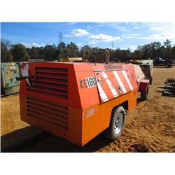 SULLIVAN D210Q AIR COMPRESSOR, S/N DZ10Q11JDB, JOHN DEERE DIESEL ENG, 100 CFM