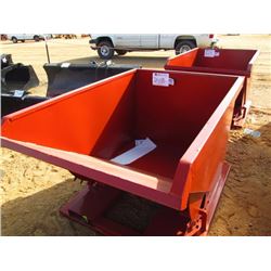 STANDARD DUTY 1 CU YD STACKABLE SELF DUMPING HOPPER, 4,000 LB CAPACITY