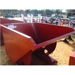 STANDARD DUTY 2 CU YD SELF DUMPING HOPPER, 4,000# CAPACITY