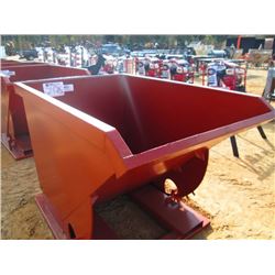 STANDARD DUTY 1.5 CU YD STACKABLE SELF DUMPING HOPPER, 4,000# CAPACITY