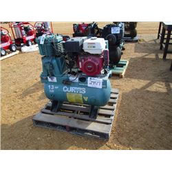 CUPTIS TANK MTD AIR COMPRESSOR, HONDA 13HP GAS ENGINE (COUNTY OWNED)