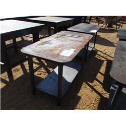 HEAVY DUTY 30X57 WELDING SHOP TABLE W/SHELF