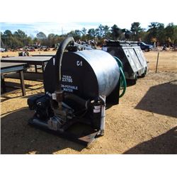 TCEQ2378L NON-PORTABLE WATER TANK W/GAS ENG PUMP, SUCTION HOSE, SPRAY HOSE
