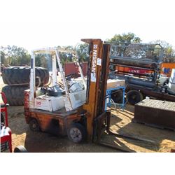 NISSAN 30 FORKLIFT, S/N CPM01-000988, ,2750# CAP, 3 STAGE, LP GAS (DOES NOT RUN)