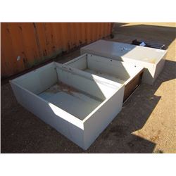 1 LOT (3) MISC STEEL CABINET, BOOKCASE, FILE, STORAGE LOCKER