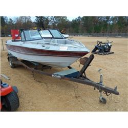 AVANTI 17' FIBERGLASS BOAT W/TENNESSE S/A TRAILER