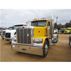 2009 PETERBILT 389 T/A TRUCK TRACTOR, S/N 1XPXD49X59D777286, 485 HP CUMMINS ENG, 10 SPD TRANS, 40K R