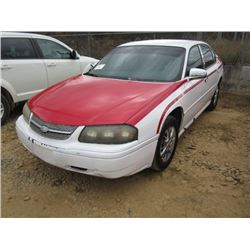 2005 CHEVROLET IMPALA SEDAN, S/N 2G1WF52E059231307, GAS ENGINE, A/T