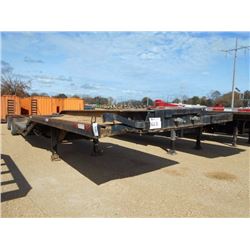 42' T/A LOWBOY TRAILER, S/N 1054002, MOTOR GRADER RAMP, SPREAD AXLE, FOLD UP RAMP, 255/70R22.5 TIRES