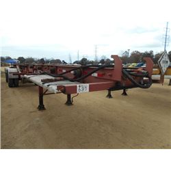 994 CLEMENT 48' ROLL OFF TRAILER, S/N 1C9EB48B9RM110106, SPREAD AXLE, 295/75R22.5 TIRES