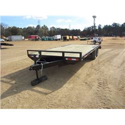 8' X 20' SHOPBUILT T/A TRAILER, S/N , 4' DOVETAIL, ST225/75R15 TIRES