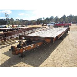 1982 SHOALS AMERICAN 8' X 23' T/A UTILITY TRAILER, S/N 1HZD28207C1003007, 5' DOVETAIL, FOLD UP RAMPS