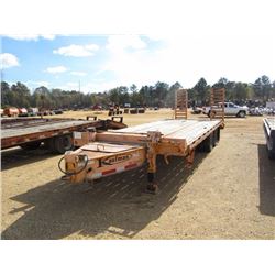 2010 KAUFMAN 25' T/A UTILITY TRAILER, S/N 5VGFH2526AL000269, 5' DOVETAIL, FOLD UP RAMPS, T235/80R16