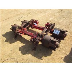 1 LOT (2) LOWBOY TRAILER AXLES