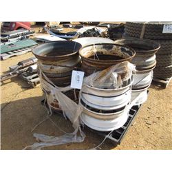 1 LOT (12) STEEL RIMS