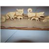 Image 3 : Inuit Dog Sled Soap Stone Carving