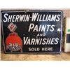 Image 2 : Sherwin Williams Paints and Varnishes Enamel Double Sided Sign w/ Flange
