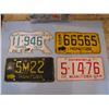 Image 1 : LOT OF 4 LICENCE PLATES