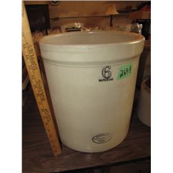 6 gallon Medalta Crock w/ wire handles