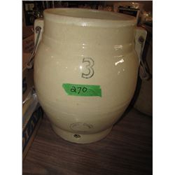 No 3 Medalta School Watercooler - No Spigot, No Lid, Wooden Wire Handles - Some Damage