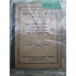 John Deere Harvest Works Repair Catalogue 49-H