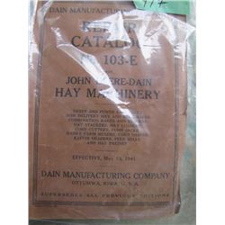 Dain Manufacturing Company Repair Catalogue 103-E